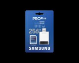 SAMSUNG PRO PLUS 256GB SDXC CL10 UHS-I U1 + USB adapter (160/120 MB/s)