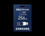 SAMSUNG PRO Ultimate 256GB microSD + USB adapter CL10 UHS-I U3 (200/130 MB/s)