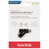 SANDISK ULTRA DUAL DRIVE GO PENDRIVE 32GB USB 3.1 + Type C Fekete
