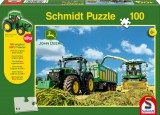 Schmidt puzzle - John Deere 7310R traktor, 8600i takarmány betakarító kombájn (100db) (56044)