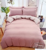 Sendia 3 részes ágyneműhuzat garnitúra, ágyneműhuzat szett, pamut ágynemű, pasztell Rózsaszín ágynemű