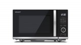Sharp YC-QG204AEB 800 W, 1000 W grill, 20 l fekete-ezüst forgótányér nélküli grilles mikrohullámú sütő