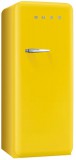 SMEG FAB28RYW5 retro egyajtós hűtőszekrény - jobbos - sárga