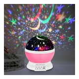 ST LED csillagos égbolt mini projector, éjszakai lámpa, rózsaszín