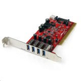 StarTech.com 4x USB 3.0 bővítő kártya PCI (PCIUSB3S4) (PCIUSB3S4) - Bővítő kártyák