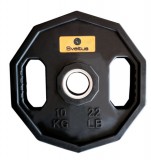 Sveltus olimpiai kezdő gumírozott, fém súlytárcsa súlyemeléshez, 10 kg