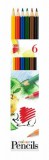 Színes ceruza készlet, hatszögletű, ICO Süni, 6 különböző szín (TICSU6)