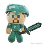 Takara TOMY Minecraft - Gyémánt Steve plüss 30 cm