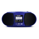 Technisat DigitRadio 1990 USB, Bluetooth, 3.5 mm jack, FM/RDS, DAB+ kék-fekete CD-s rádió