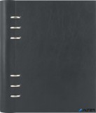 Tervező, naptár és füzet betéttel, A5, FILOFAX &#039;Clipbook Classic&#039;, fekete