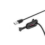 Töltő és adatkábel USB/Type-C csatlakozóval 2A 1.2 méter Borofone BU9 Unreal Gaming fekete