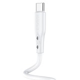 Töltő és adatkábel USB/Type-C csatlakozóval 3A 1 méter Borofone BX48 fehér