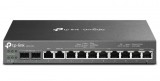 TP-Link ER7212PC Omada, 3 az 1-ben, 110W, 1 GB RAM, VPN, PoE, Fekete vezetékes router