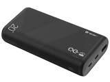 Tracer Amos, 20 000 mAh, 20 W, QC3.0, Fast Charge, USB Type-C, Fekete, Külső akkumulátor
