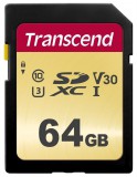 Transcend 64GB SDXC Class 10 UHS-I U3 memóriakártya