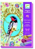 Tündökrő csicsergő madárkák - Képalkotás csillámporral - Glitter birds - Djeco