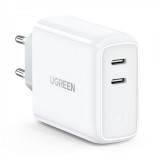 Ugreen fast charger 2xUSB-C 36W PD white (CD199)