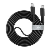 USB kábel, USB-C - USB-C, 1,2 m, RIVACASE PS6005, fekete (RUK6005B)