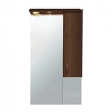 Vertex Bianca Plus 55 fürdőszoba bútor felsőszekrény, aida dió színben, jobbos nyitásirány