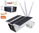 Vezeték nélküli Napelemes Wifi IP kültéri megfigyelőkamera SafeHome PT950-Solar TuyaSmart