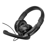 Vezetékes fejhallgató, headset 3,5 mm-es Jack csatlakozóval Borofone BO102 Gaming fekete