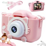 VG Játék Digitális fényképezőgép gyerekeknek játékok kamerával, rózsaszín