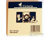 Victoria öntapadó jegyzettömb 75x75, 100lap