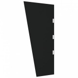 vidaXL Fekete edzett üveg oldalpanel ajtóelőtetőhöz 50 x 100 cm