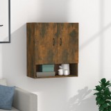 vidaXL Füstös tölgyszínű szerelt fa fali szekrény 60 x 31 x 70 cm