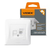 Videx Binera CAT3 fehér színű fali telefoncsatlakozó aljzat