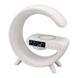WPower G6 ébresztőóra, Bluetooth hangszóró és vezeték nélküli töltő, fehér