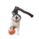 WPower Vicces kutya-macska Halloween fejpánt, Fejsze
