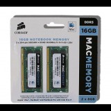 16GB 1600MHz DDR3 Corsair Apple Notebook RAM CL11 (2x8GB) (CMSA16GX3M2A1600C11) (CMSA16GX3M2A1600C11) - Memória