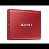 2 TB Samsung T7 külső SSD (USB 3.2, piros)