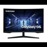 27" Samsung Odyssey G5 ívelt LCD 144Hz monitor (LC27G55TQBUXEN) (LC27G55TQBUXEN) - Monitor