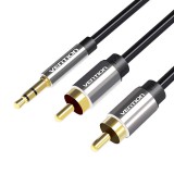 3.5mm Male to 2x RCA Male Audio Cable 3m Vention BCFBI Black