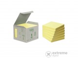 3M POSTIT 3M Post-it® Öntapadó jegyzettömb, 100 lap, 76x76 mm, környezetbarát, sárga