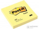 3M POSTIT 3M Post-it® Öntapadó jegyzettömb, 100 lap, 76x76 mm, sárga