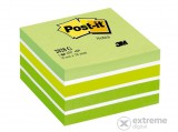 3M POSTIT 3M Post-it® Öntapadó jegyzettömb, 450 lap, 76x76 mm, aquarell zöld