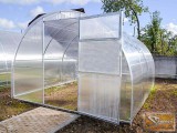 3x6 méteres szimpla profi üvegház kiegészítőkkel