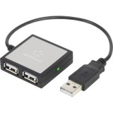 4 portos USB 2.0 hub, ezüst, Renkforce (RF-4840290) - USB Elosztó
