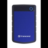 4TB 2.5" Transcend StoreJet 25H3P külső winchester USB 3.0 (TS4TSJ25H3B) ütésálló fekete-kék (TS4TSJ25H3B) - Külső HDD