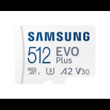 512 GB Samsung EVO PLUS microSD CLASS 10 UHS-1+ ADAPTER, R130/W (MB-MC512KA/EU) - Memóriakártya