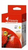 521Y Tintapatron Pixma iP3600, 4600, MP540 nyomtatókhoz, VICTORIA sárga, 9ml (kompatibilis)