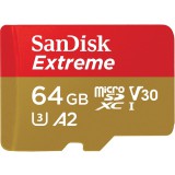 64GB SanDisk Extreme MicroSDHC 160MB/s for action cams/drones +Adapter (SDSQXA2-064G-GN6AA) - Memóriakártya