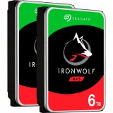 6TB Seagate 3.5" IronWolf NAS merevlemez 2db/cs (2xST6000VN001) (2xST6000VN001) - HDD