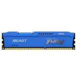 8GB 1600MHz DDR3 Kingston Fury Beast Blue CL10 (KF316C10B/8) (KF316C10B/8) - Memória