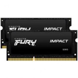 8GB 1600MHz DDR3L Notebook RAM Kingston Fury Impact (2x4GB) (KF316LS9IBK2/8) (KF316LS9IBK2/8) - Memória