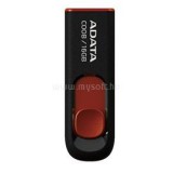 ADATA C008 Capless Sliding Pendrive 16GB USB2.0 (fekete-piros) (AC008-16G-RKD)