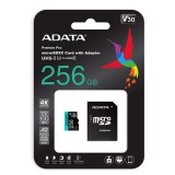ADATA PREMIER PRO MICRO SDXC + ADAPTER 128GB CL10 UHS-I U3 V30 A2 (100 MB/s olvasási sebesség)